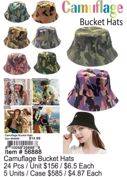 Camuflage Bucket Hats